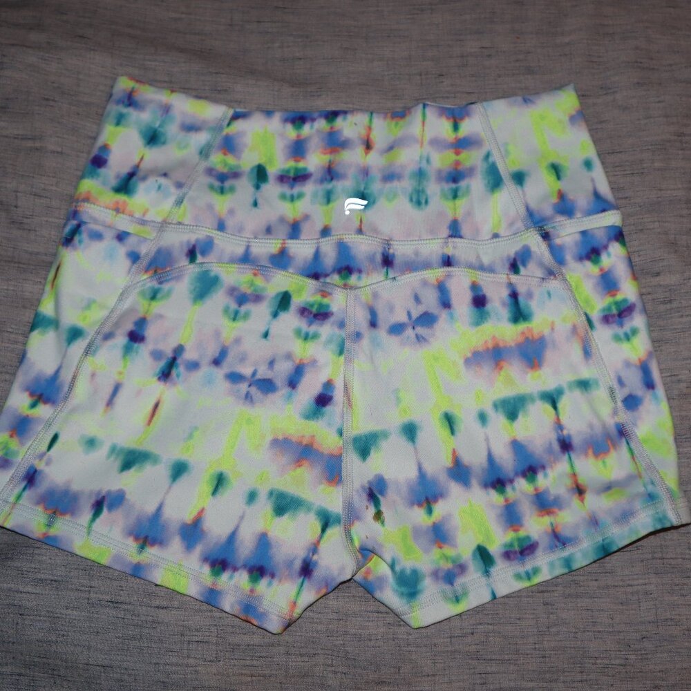 Fabletics Pure Lux tie-dye Active Short Shorts Sz S